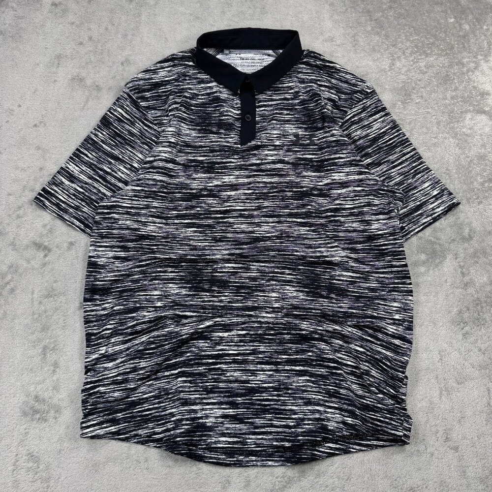 UNDER ARMOUR The Iso-Chill Polo Mens M Loose Fit Golf Performance Shirt UPF 50